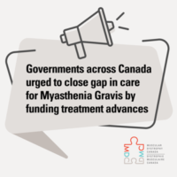 Governments across Canada urged to close current gap in care for debilitating neuromuscular disease by funding treatment advancements