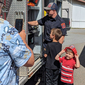 FIRE FIGHTERS IGNITE JOY AND MAKE LASTING CONNECTIONS