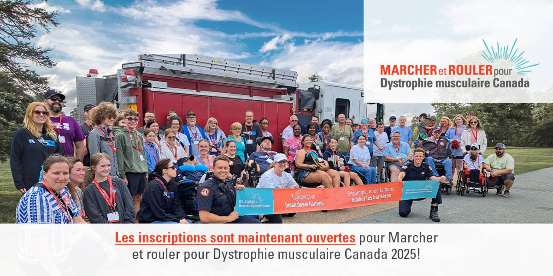 Les inscriptions sont maintenant ouvertes pour Marcher et rouler 2025