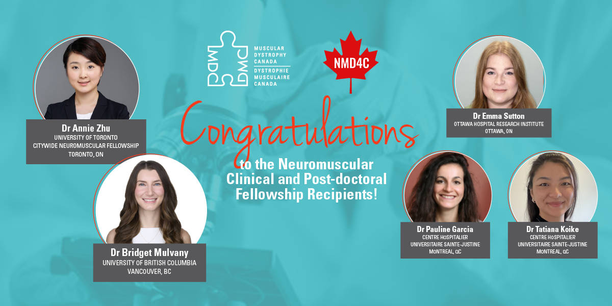 Congratulations to the Neuromuscular Clinical and Post-doctoral Fellowship Recipients!