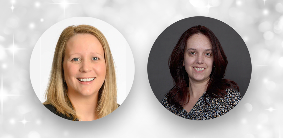 Portraits of recipients Isabelle Demers and Haley Geertsma